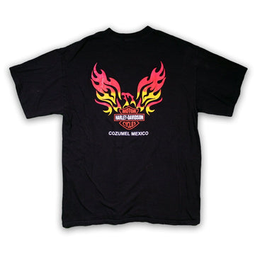 Vintage Harley Davidson Cozumel Mexico Flame Tee (XL) | Rebalance Vintage.