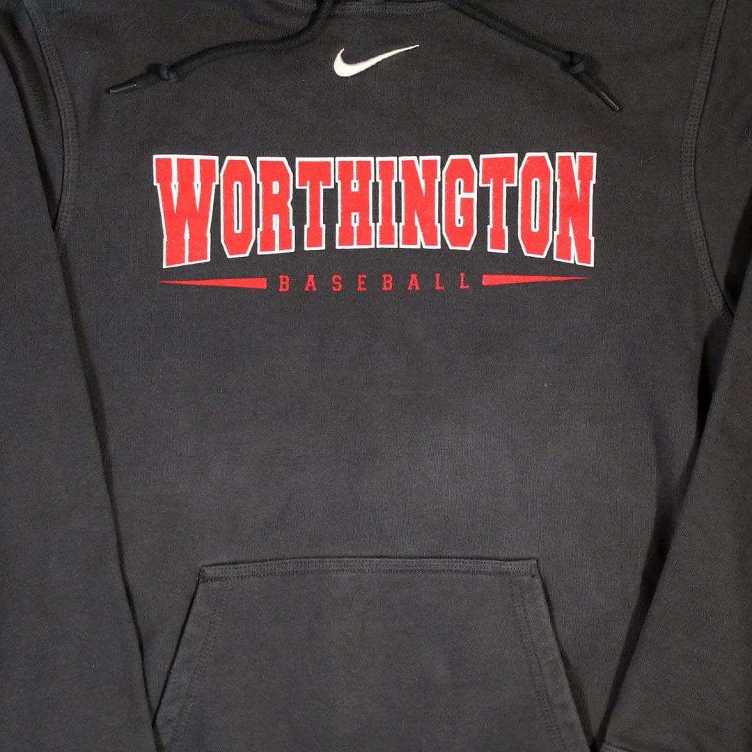 Vintage Nike Worthington Basketball Center Check Hoodie | Rebalance Vintage.