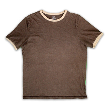 Vintage Brown Ringer Tees (M) | Rebalance Vintage.