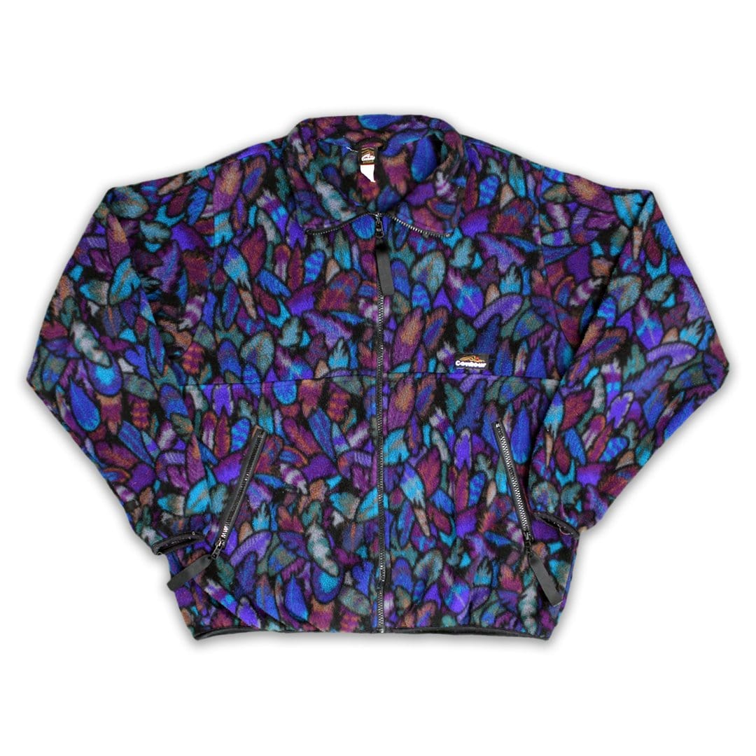 Vintage 90s Contour Zip Up Fleece (L/XL) | Rebalance Vintage.
