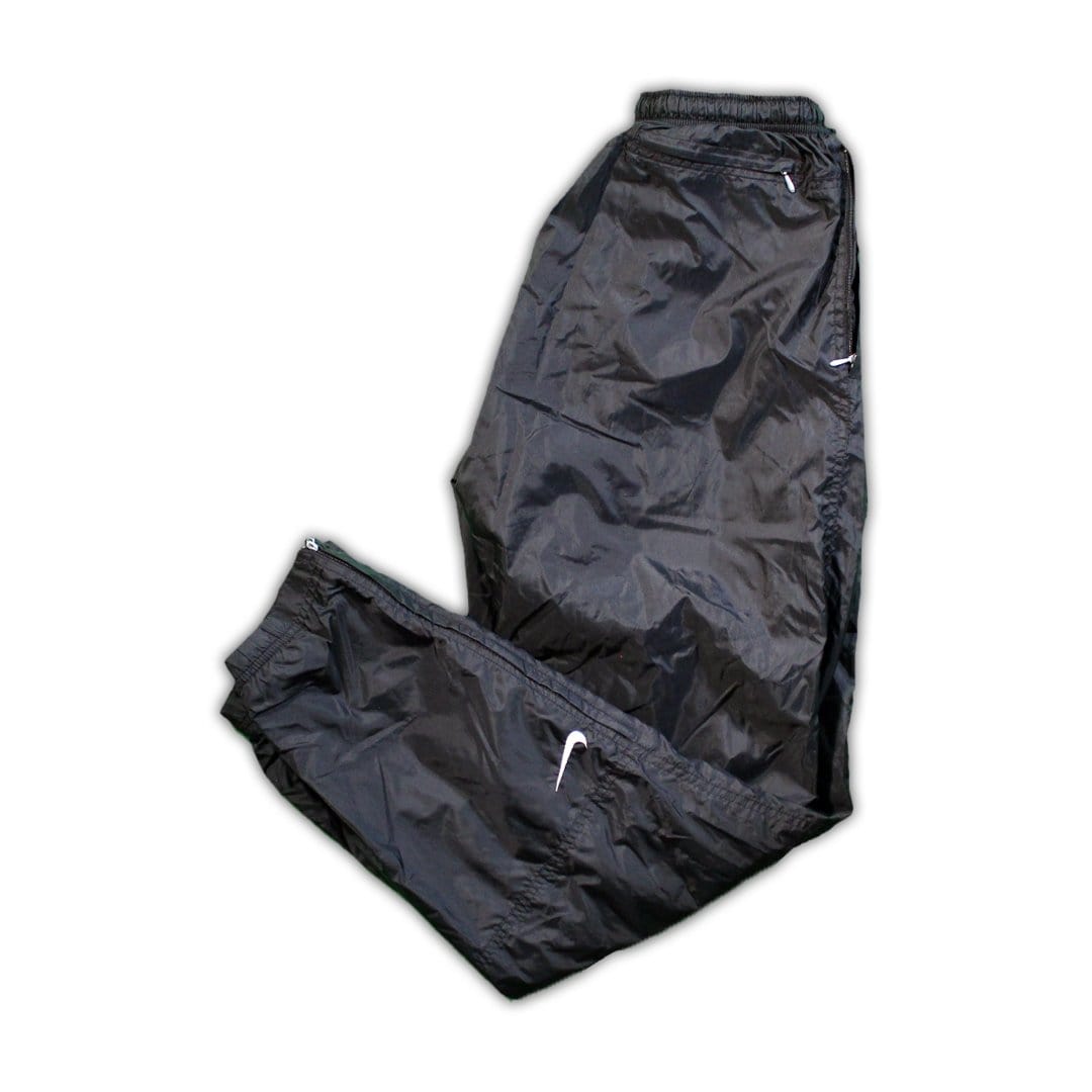 Vintage Black Nike Lined Windbreaker Pants | Rebalance Vintage.