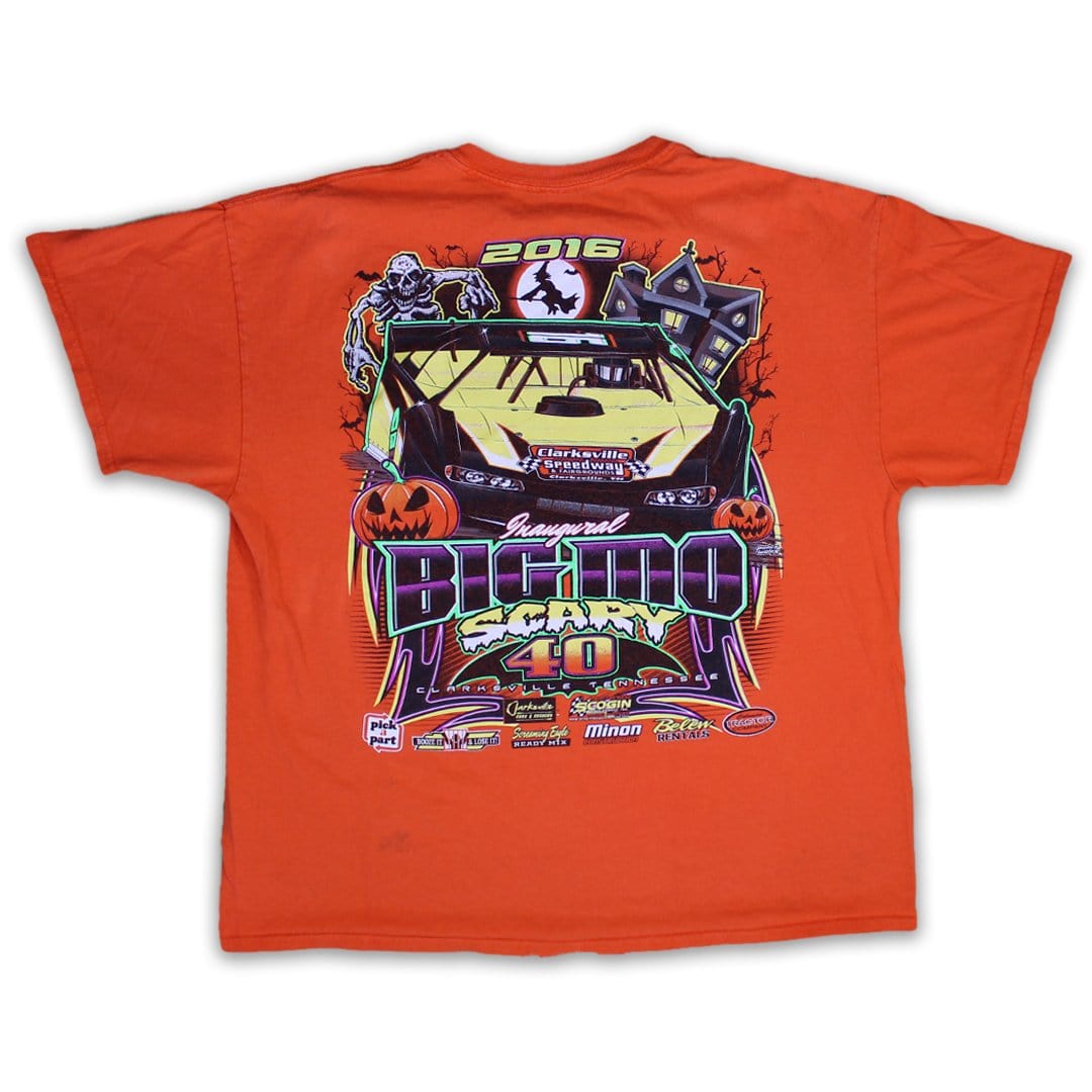 ‘16 Big Mo Scary 40 Clarksville Speedway Racing Tee (L) | Rebalance Vintage.