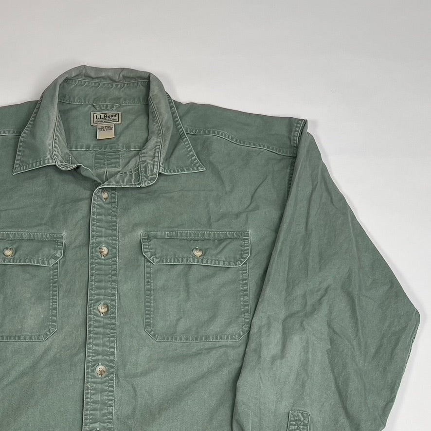 Vintage Green LL Bean Button Up (XL) | Rebalance Vintage.