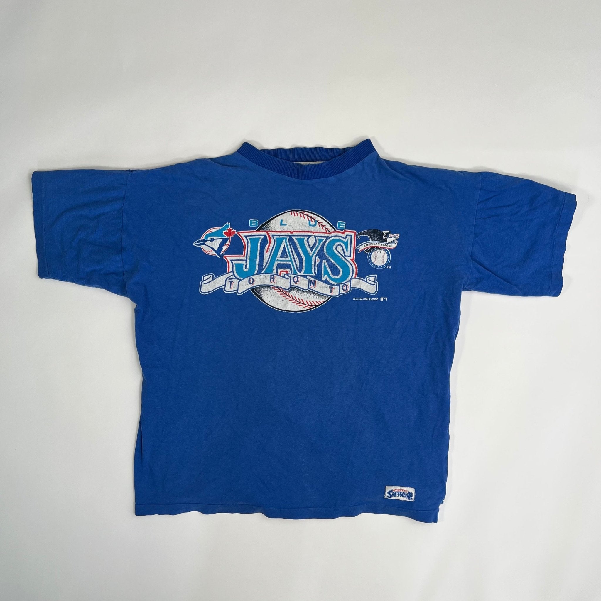 Vintage ‘91 Toronto Blue Jays MLB Softwear Tee | Rebalance Vintage.