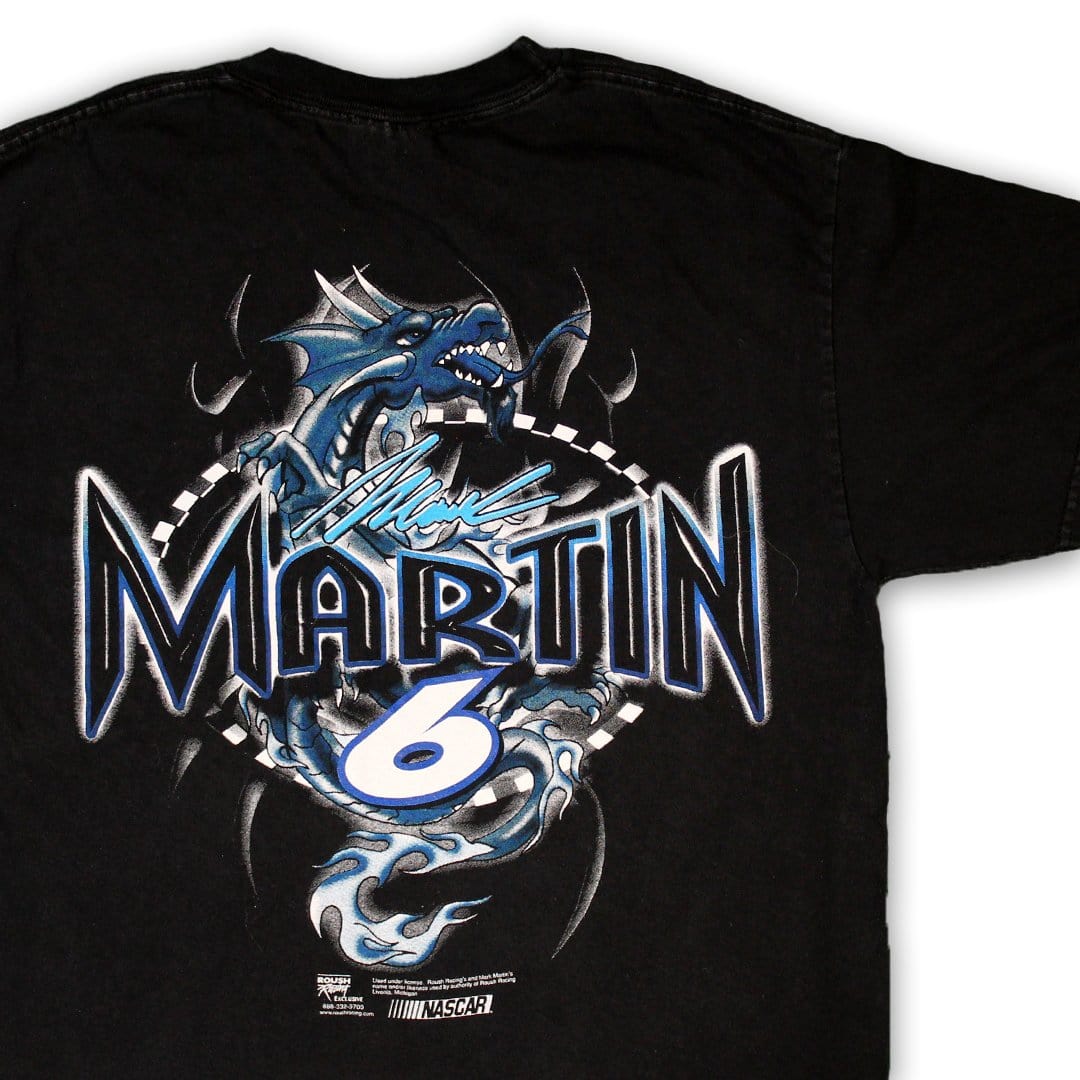 Vintage NASCAR Martin 6 Dragon Racing Tee (S) | Rebalance Vintage.