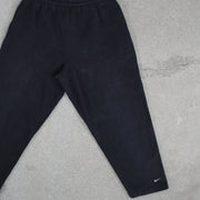 Vintage Black Nike Check Sweatpants (XL)