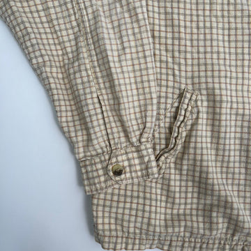 Vintage 80s Yellow + Orange Roots Checkered Jacket (L) | Rebalance Vintage.