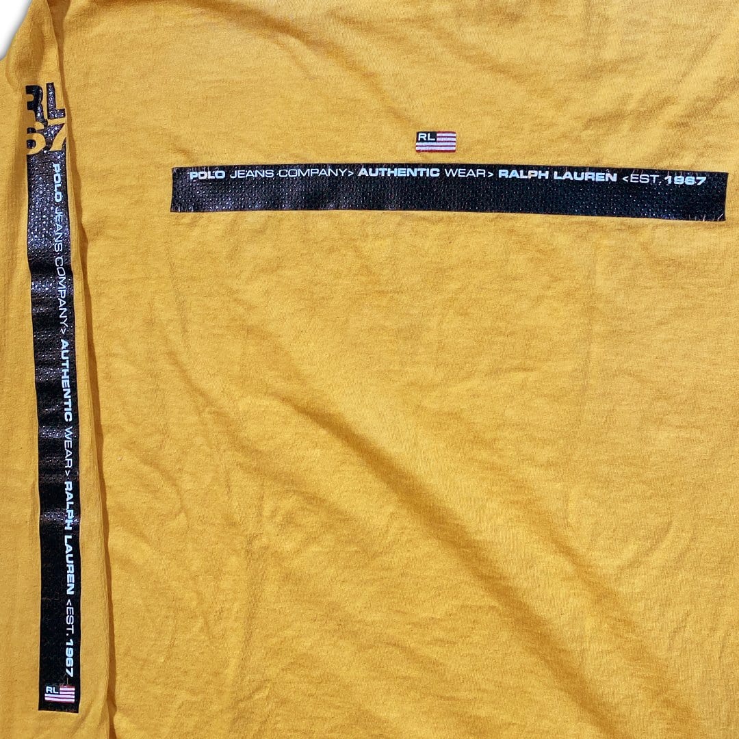 Vintage Yellow Polo Jeans RL 67 Long Sleeve (XL) | Rebalance Vintage.