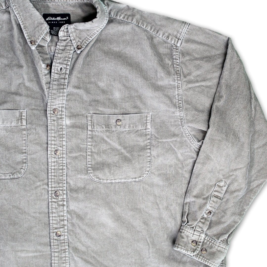Vintage Eddie Bauer Corduroy Button Up (XXL) | Rebalance Vintage.