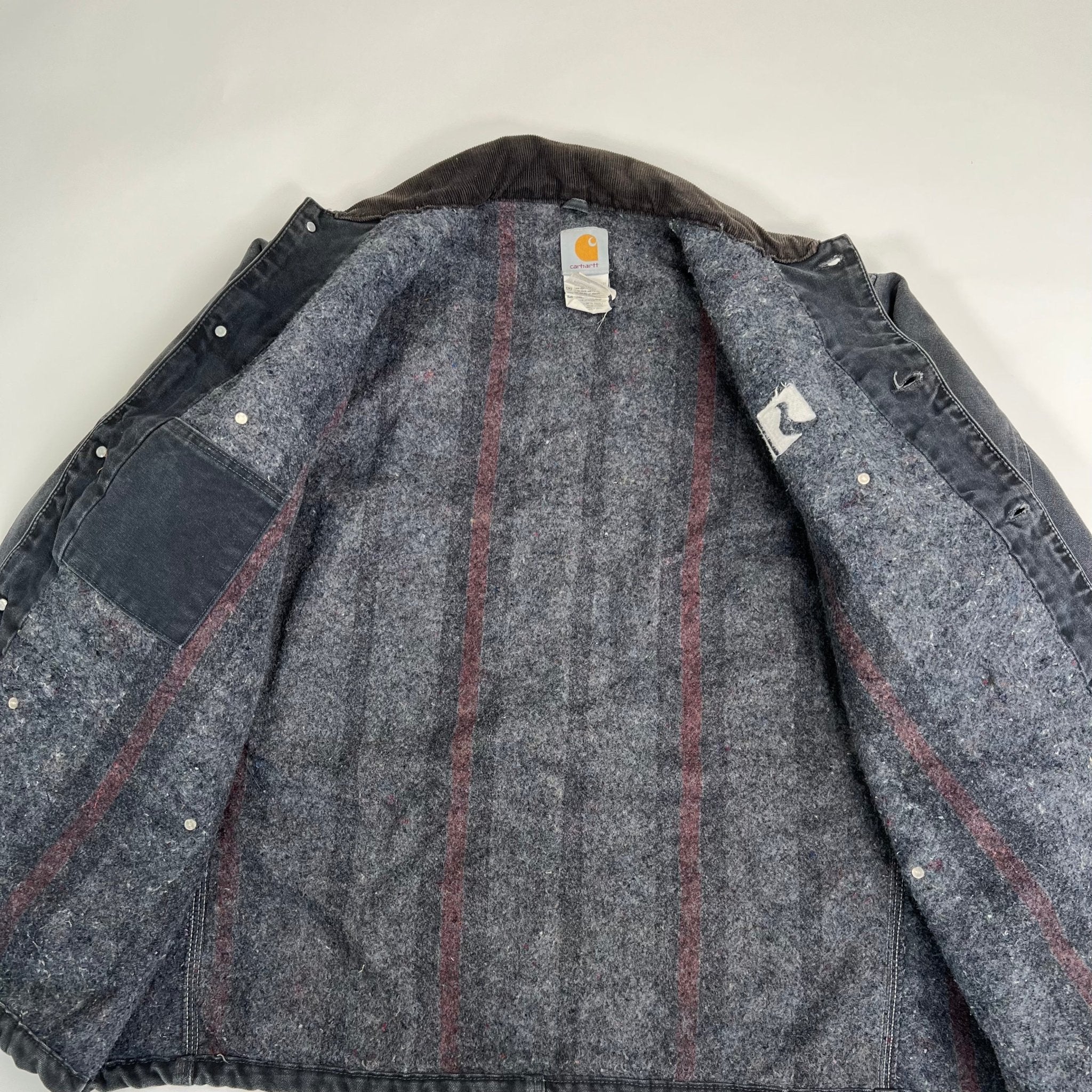 Vintage Navy Carhartt Button Jacket | Rebalance Vintage.