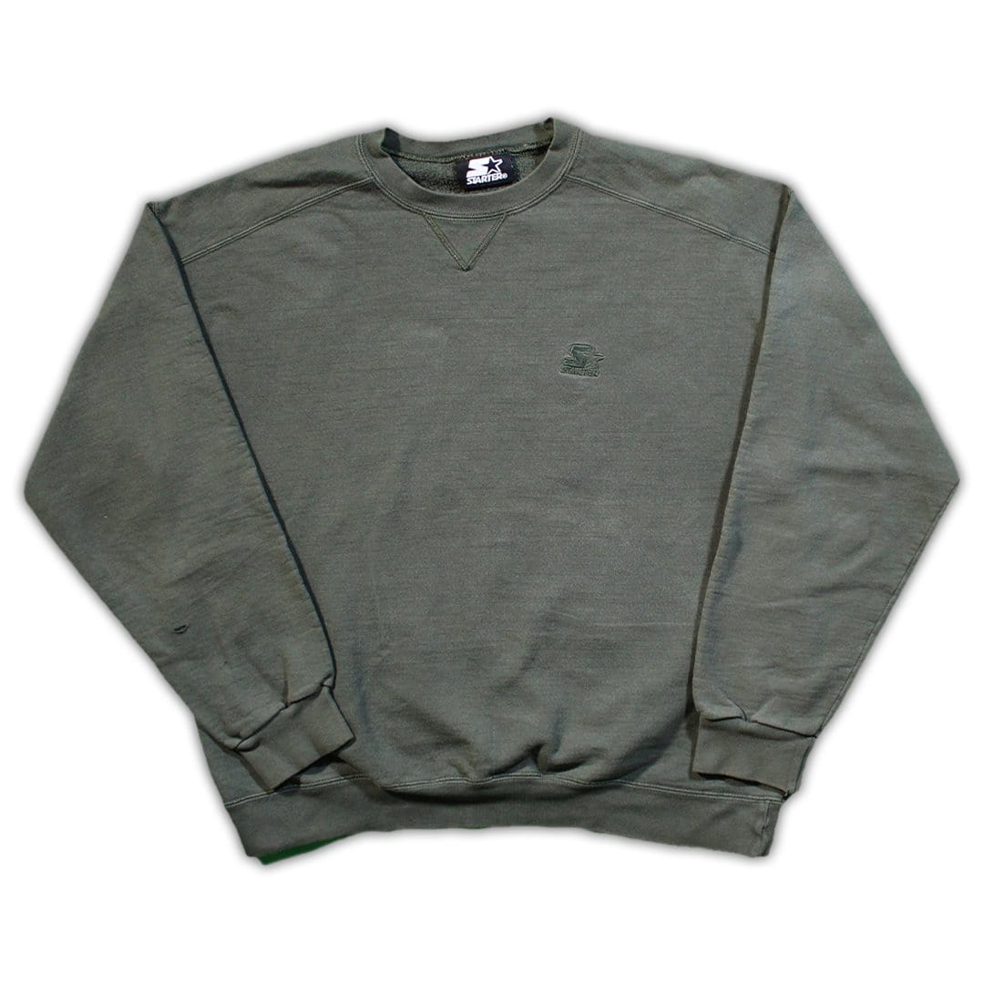 Vintage Moss Green Starter Crewneck | Rebalance Vintage.