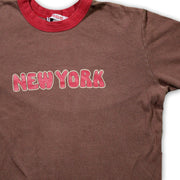 Vintage Brown New York Ringer Tee