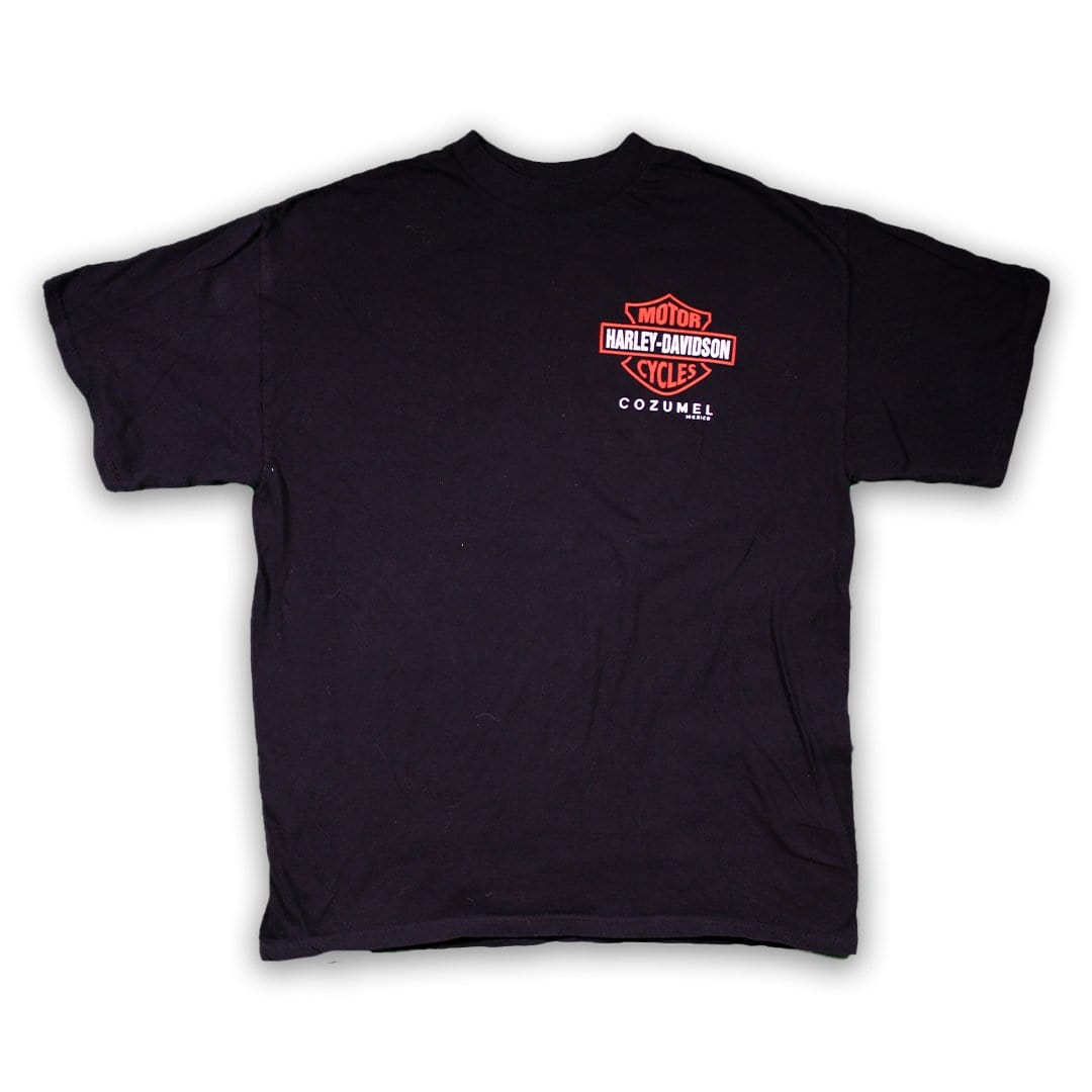 Vintage Harley Davidson Cozumel Mexico Flame Tee (XL) | Rebalance Vintage.