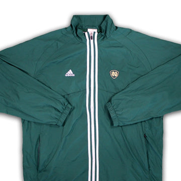 Vintage Green Adidas x Norte Dame Windbreaker (XL) | Rebalance Vintage.