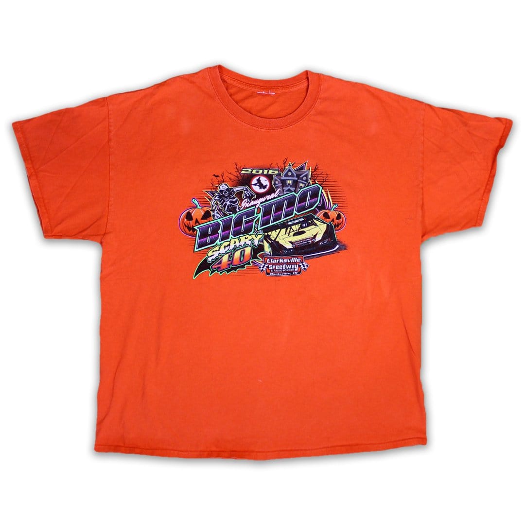 ‘16 Big Mo Scary 40 Clarksville Speedway Racing Tee (L) | Rebalance Vintage.