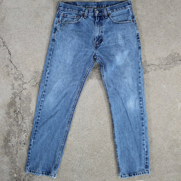 Vintage Blue Distressed 505’s Levi Jeans (33 x 32) | Rebalance Vintage.