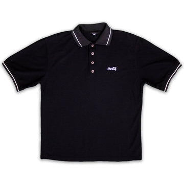 Vintage Black Coca Cola Polo Shirt | Rebalance Vintage.