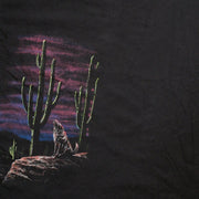 VIntage 90s Desert Wolf Howling Tee