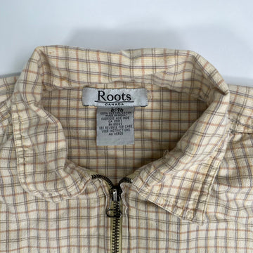 Vintage 80s Yellow + Orange Roots Checkered Jacket (L) | Rebalance Vintage.