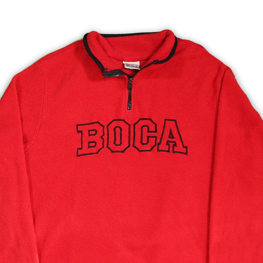 Vintage 90s BOCA Fleece 1/4 Zip (M/L) | Rebalance Vintage.