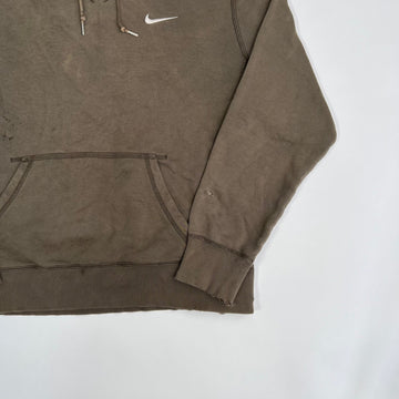 Vintage Olive Nike Check Hoodie | Rebalance Vintage.
