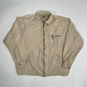 Vintage 80s Yellow + Orange Roots Checkered Jacket (L) | Rebalance Vintage.