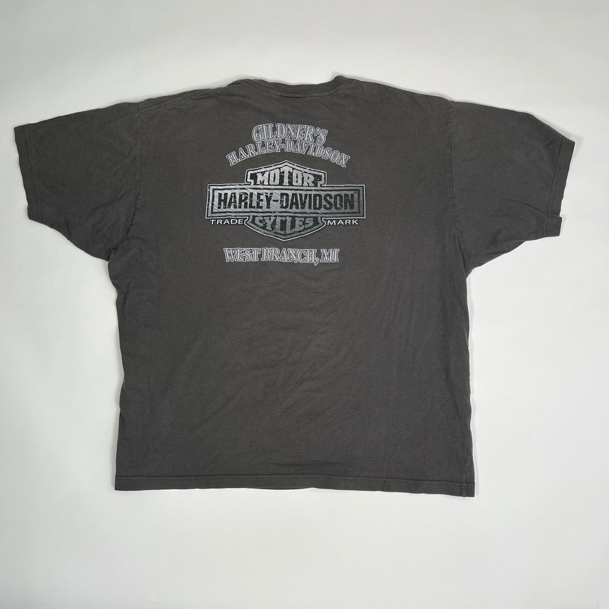 Vintage Grey Harley Davidson West Branch Tee (XL/XXL) | Rebalance Vintage.