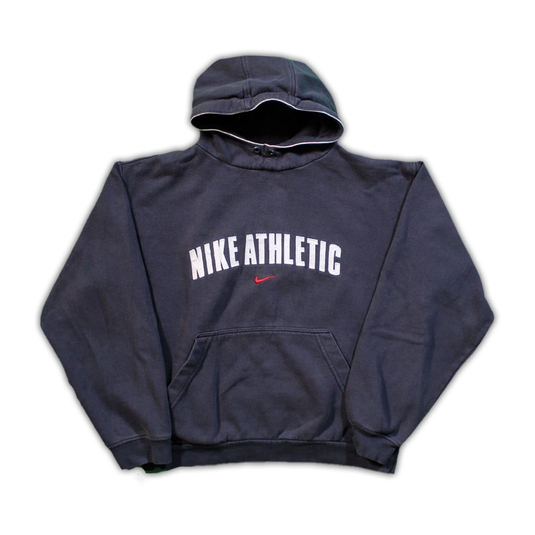 Vintage 00s Nike Athletic Center check Hoodie | Rebalance Vintage.