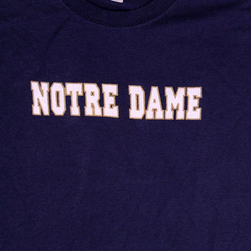 Vintage Blue Notre Dame Long Sleeve (L) | Rebalance Vintage.