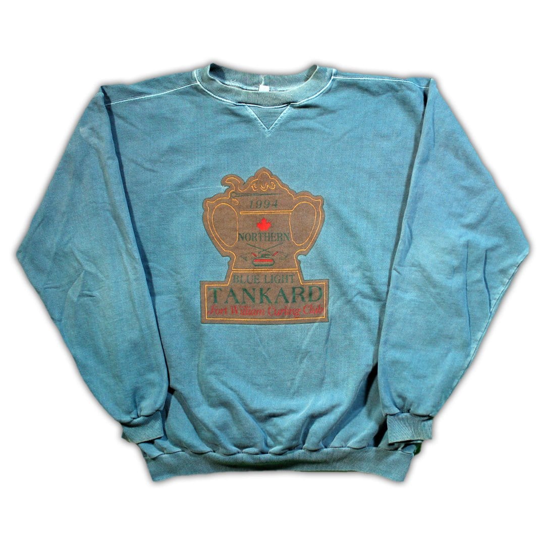 Vintage ‘94 Northern Blue Light Curling Club Crewneck (L) | Rebalance Vintage.