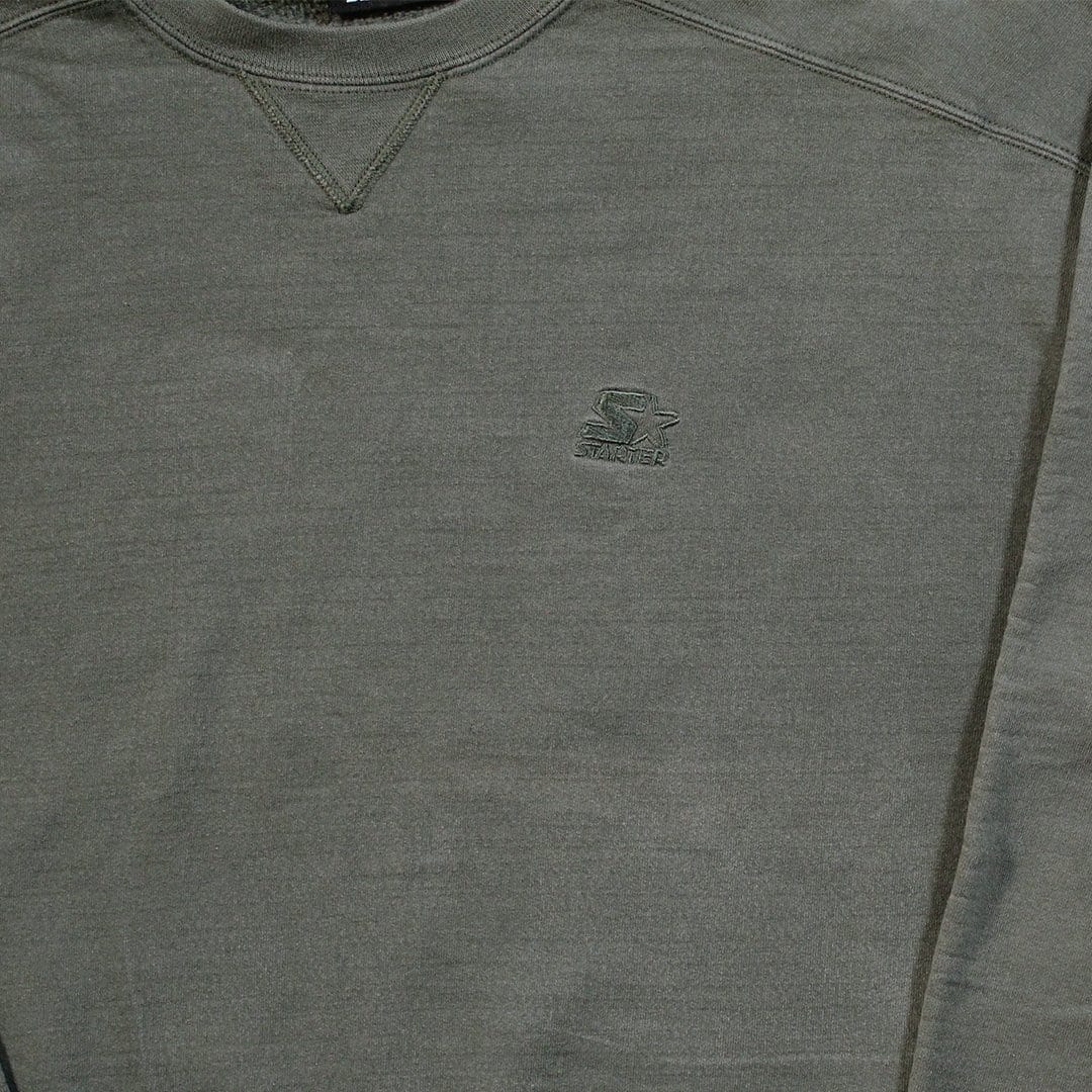 Vintage Moss Green Starter Crewneck | Rebalance Vintage.
