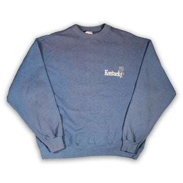 Vintage 90s Light Blue Kentucky ‘UK’ Embroidered Crewneck | Rebalance Vintage.