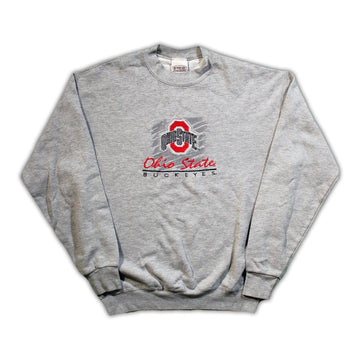 Vintage 90s Grey Ohio State Buckeyes Crewneck | Rebalance Vintage.