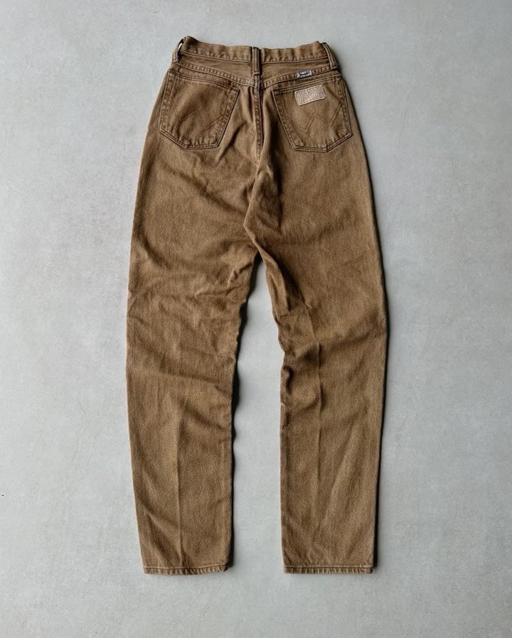 Vintage 90s Beige Wrangler High Waisted Jeans (26 x 34)