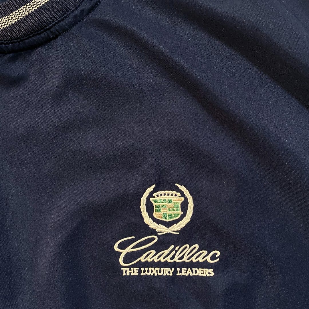 Vintage Cadillac Luxury Leaders Pullover Windbreaker | Rebalance Vintage.