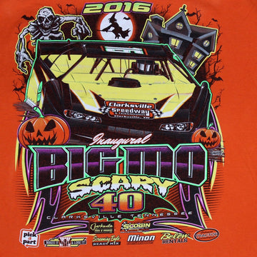 ‘16 Big Mo Scary 40 Clarksville Speedway Racing Tee (L) | Rebalance Vintage.