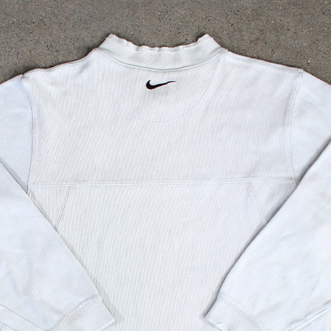 Vintage White Rugged Nike Crewneck | Rebalance Vintage.