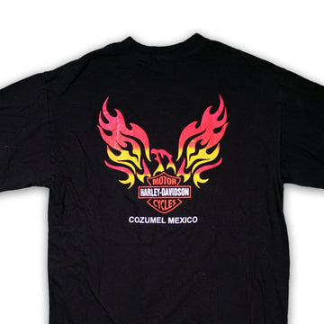 Vintage Harley Davidson Cozumel Mexico Flame Tee (XL) | Rebalance Vintage.