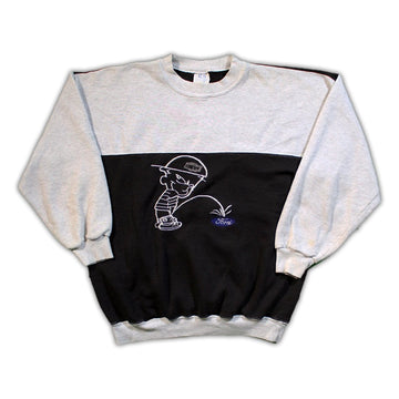 Vintage 90s Calvin Peeing on Ford Motors Crewneck | Rebalance Vintage.