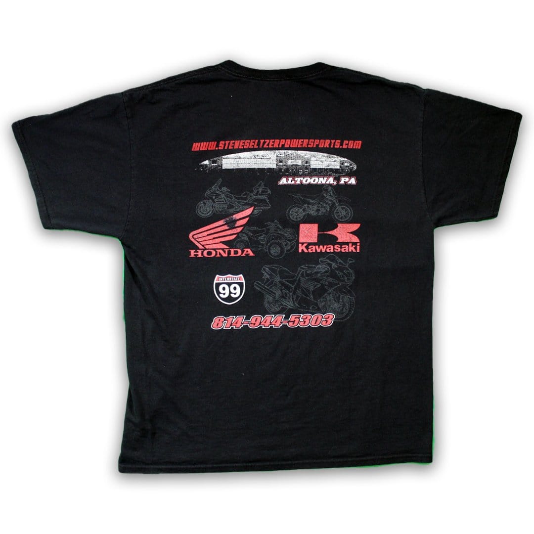 Vintage Steve Seltzer Power Sports Racing Tee (M/L) | Rebalance Vintage.