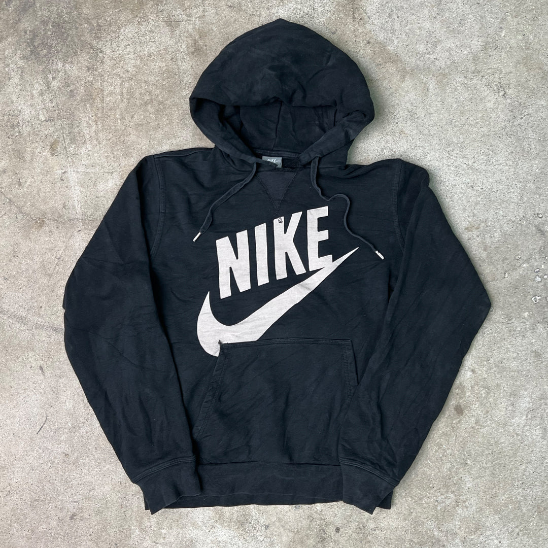 Vintage 00s Black Spell out Nike Swoosh Hoodie (S) – Rebalance Vintage