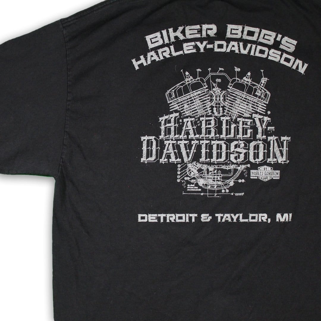 Vintage Detroit Harley Davidson ‘1903’ Skull Tee (XL) | Rebalance Vintage.