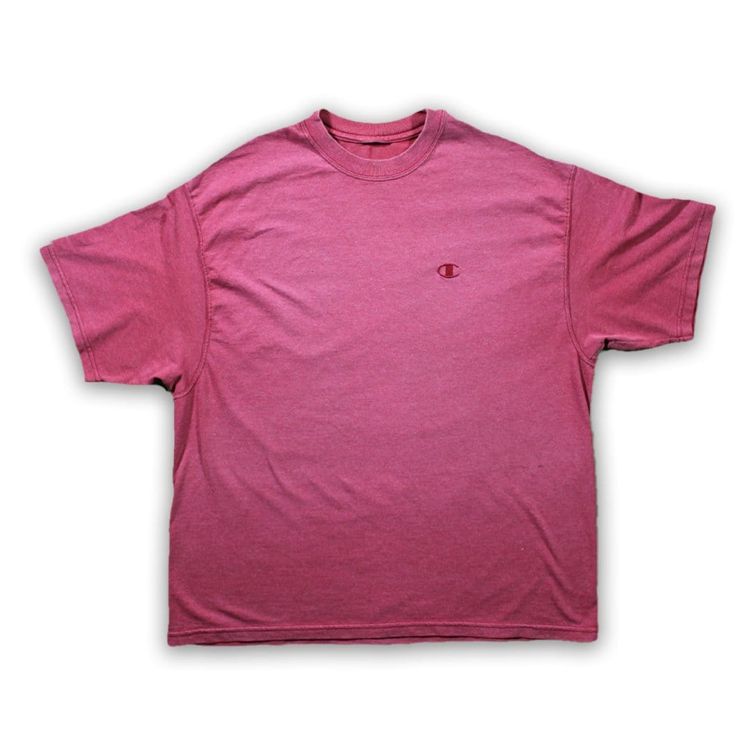 Vintage Light Washed Red Champion Tee (M/L) | Rebalance Vintage.