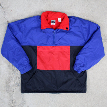 Vintage 90s Gap Tricolor Fleece Windbreaker (L/XL) | Rebalance Vintage.