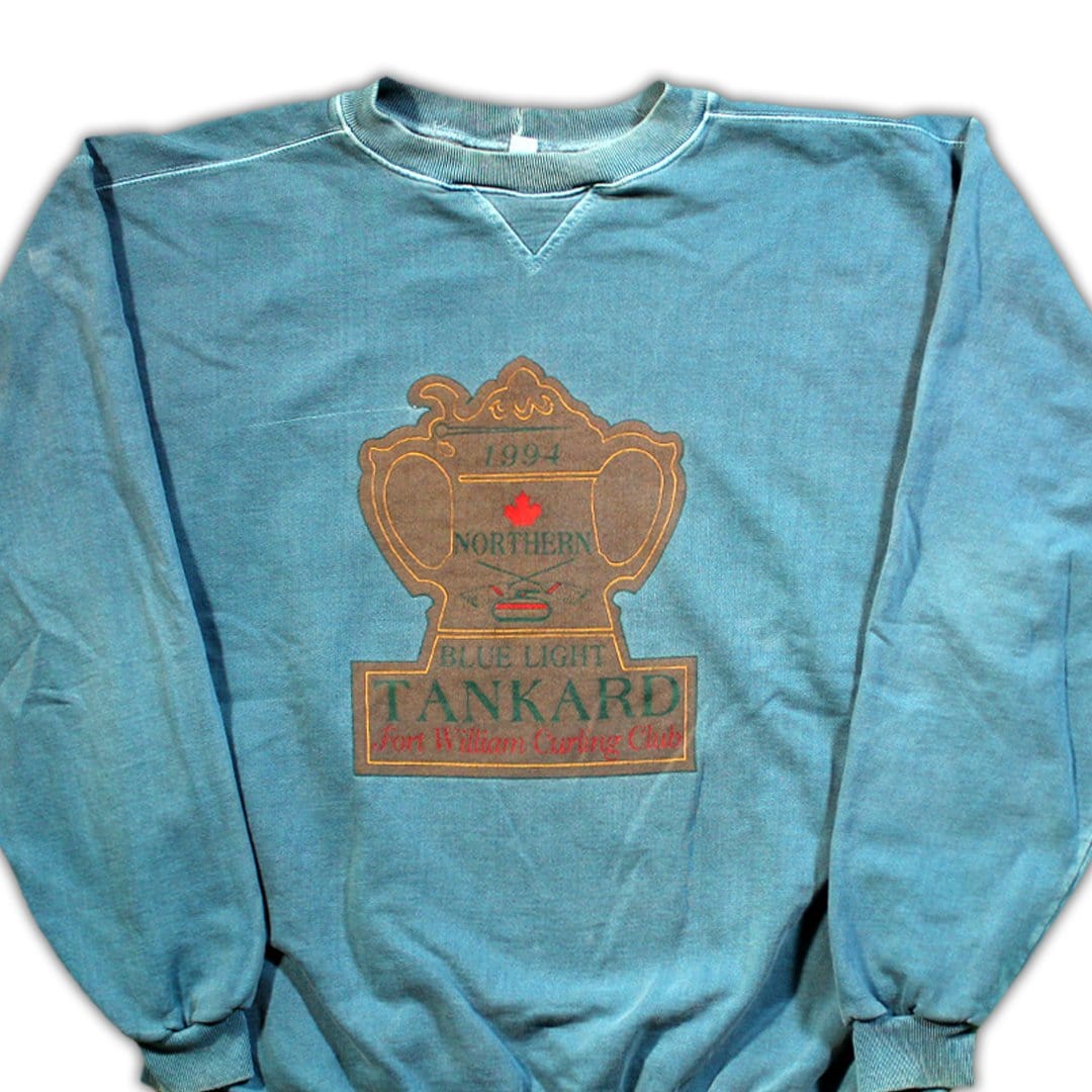 Vintage ‘94 Northern Blue Light Curling Club Crewneck (L) | Rebalance Vintage.