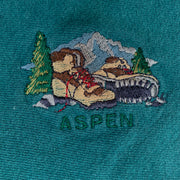 Vintage 80s Aspen Hiking Boots 1/4 Button Sweater