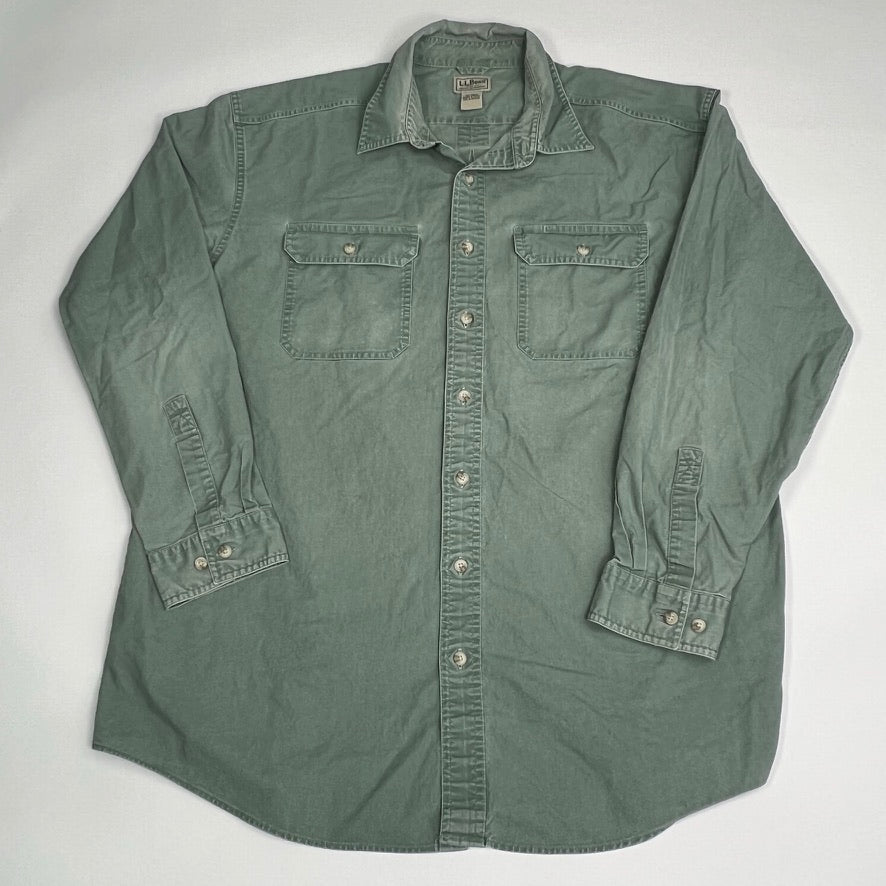 Vintage Green LL Bean Button Up (XL) | Rebalance Vintage.