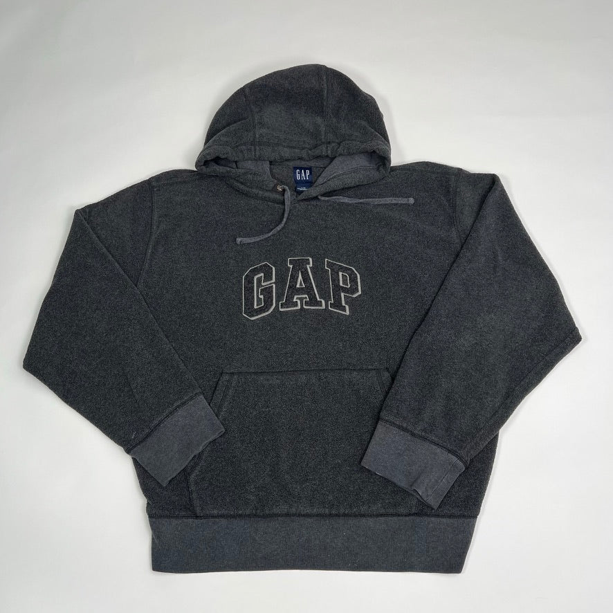 Vintage Charcoal Gap Fleece Hoodie | Rebalance Vintage.