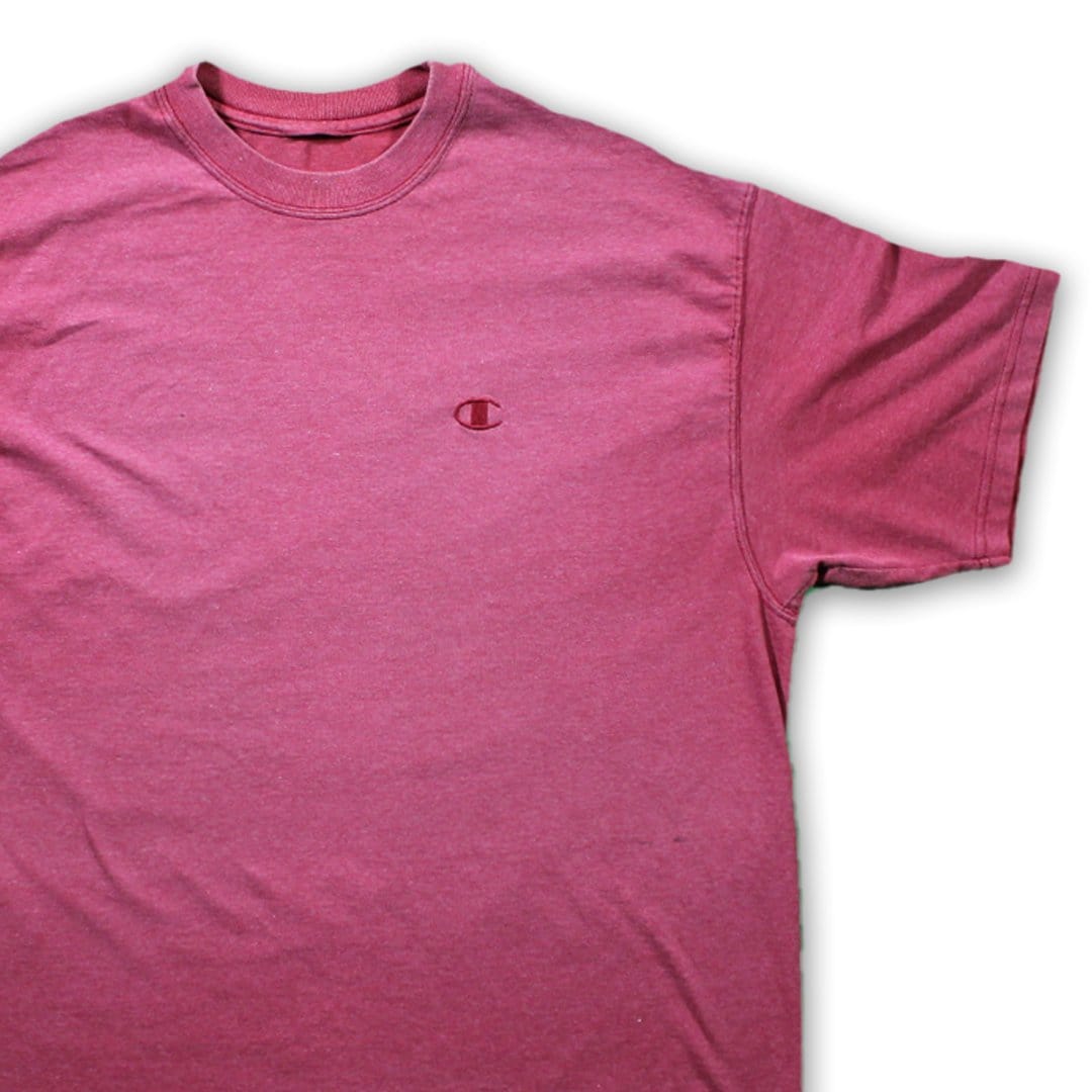 Vintage Light Washed Red Champion Tee (M/L) | Rebalance Vintage.
