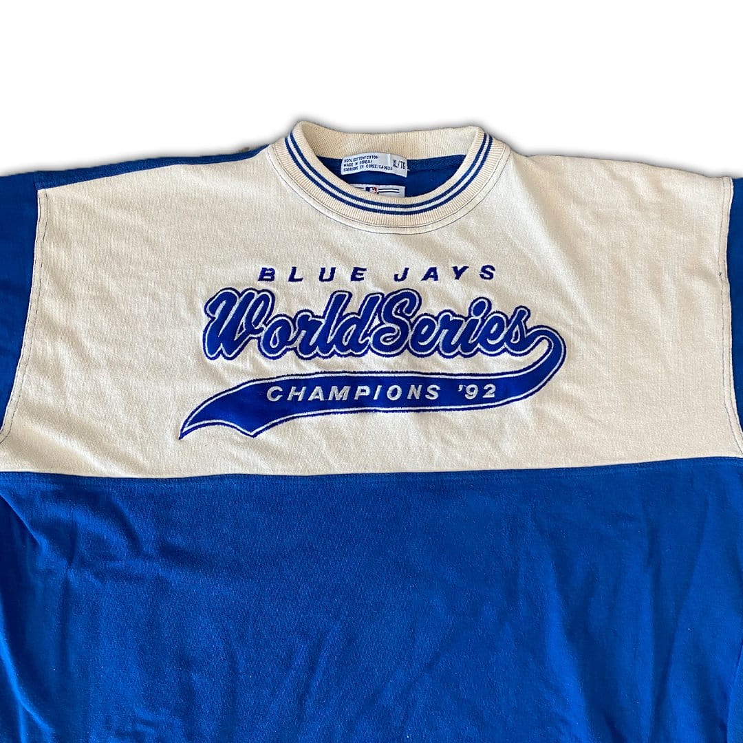 Vintage '92 Starter x Toronto Blue Jays Jersey Shirt | Rebalance Vintage.